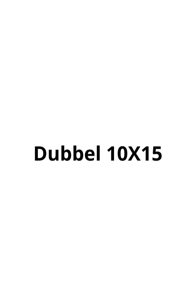 Dubbel 10x15