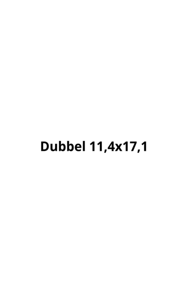 Dubbel 11,4x17,1