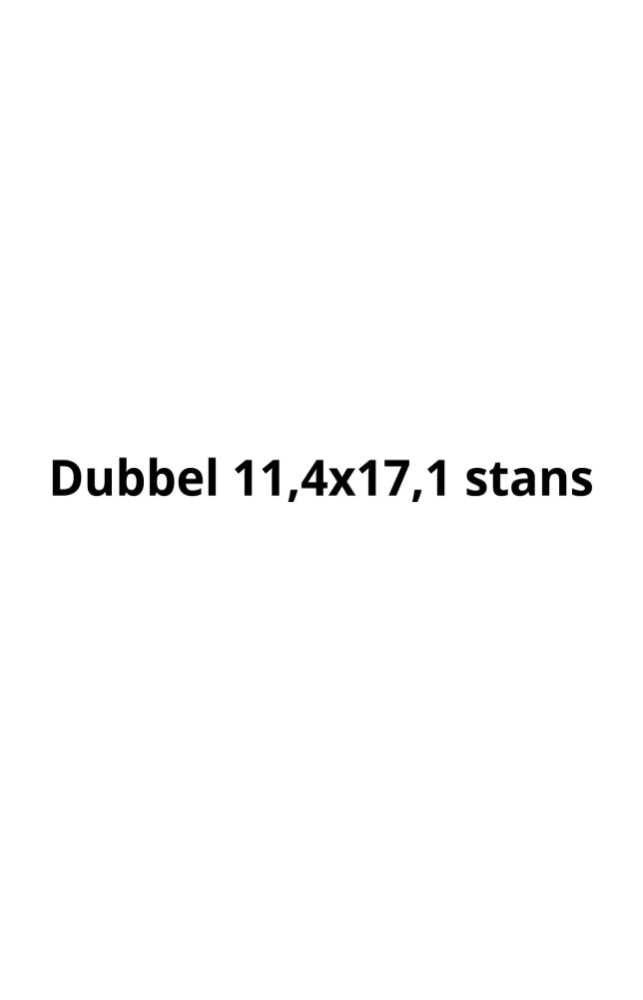 Dubbel 11,4x17,1 STANS
