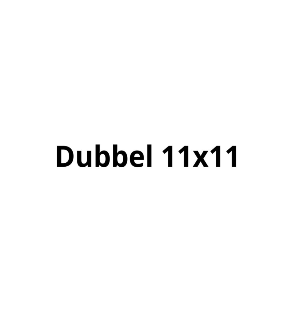 Dubbel 11x11
