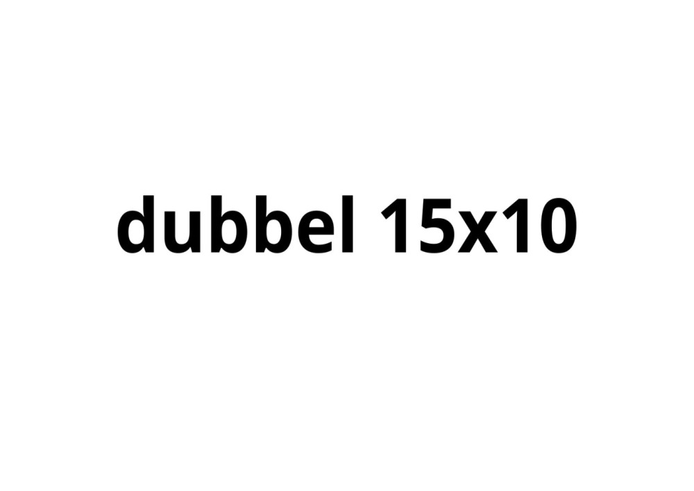 dubbel 15x10