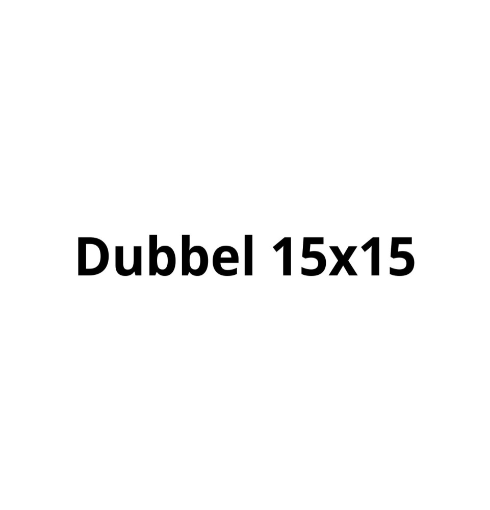 Dubbel 15x15