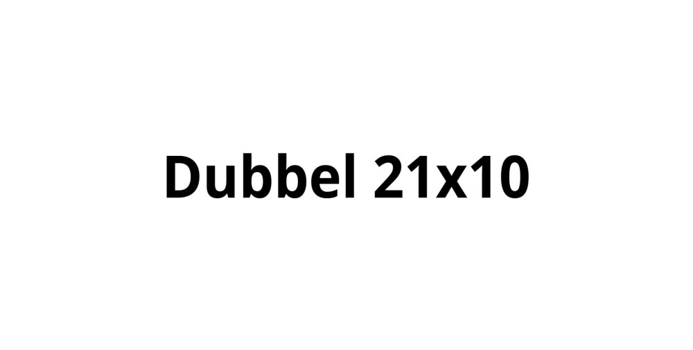 dubbel 21x10