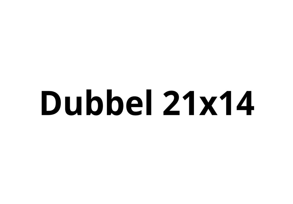 Dubbel 21x14
